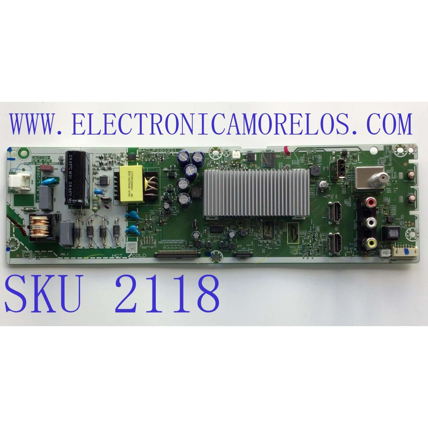 MAIN FUENTE PARA TV MAGNAVOX / NUMERO DE PARTE ACRF1UT-32HS / BACLF0G0201 Z / CRF1 / MODELO 32MV319R/F7 A	
